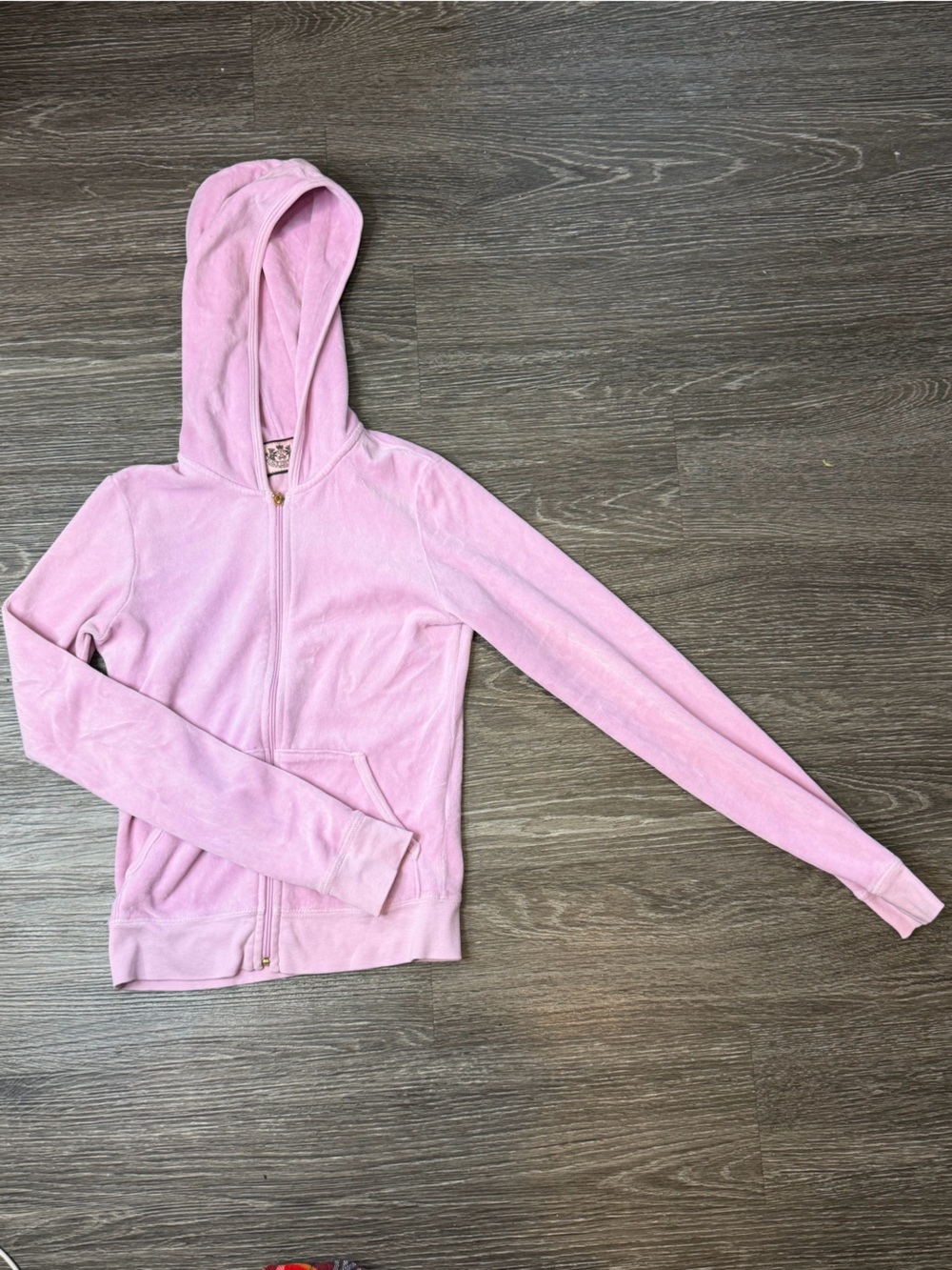 Juicy Couture Pink Velour Zip Hoodie